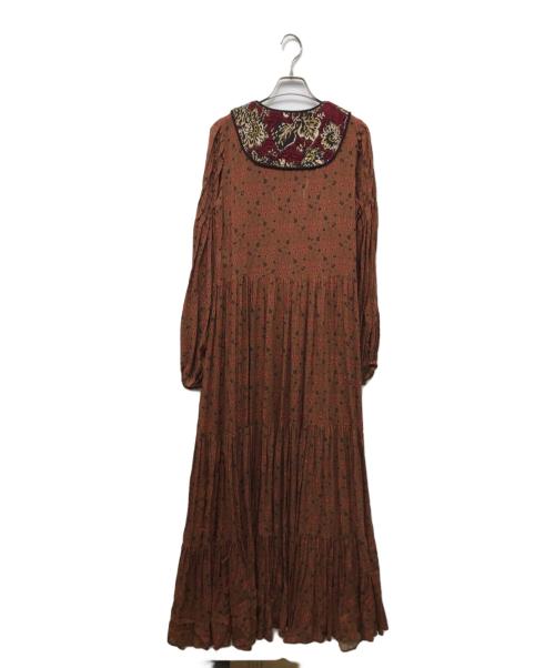 FUMIE=TANAKA（フミエタナカ）FUMIE=TANAKA (フミエタナカ) パイピングワンピース ブラウン サイズ:SIZE 2の古着・服飾アイテム