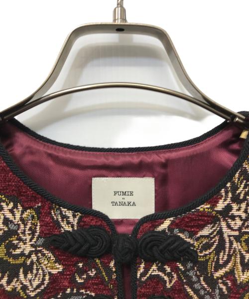 FUMIE=TANAKA（フミエタナカ）FUMIE=TANAKA (フミエタナカ) パイピングワンピース ブラウン サイズ:SIZE 2の古着・服飾アイテム