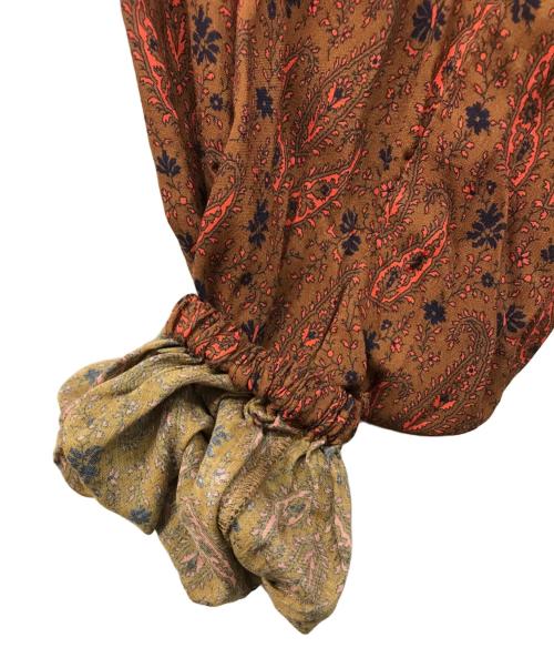 FUMIE=TANAKA（フミエタナカ）FUMIE=TANAKA (フミエタナカ) パイピングワンピース ブラウン サイズ:SIZE 2の古着・服飾アイテム