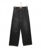MONKEY TIMEモンキータイム）の古着「バギーデニムパンツ」｜ブラック