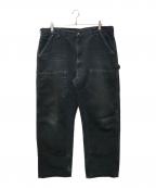CarHarttカーハート）の古着「ダブルニーペインターパンツ」｜ブラック