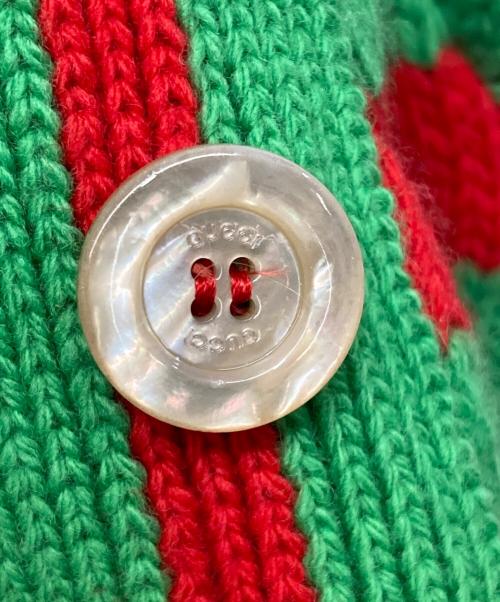 GUCCI（グッチ）GUCCI (グッチ) adidas (アディダス) ウールロングカーディガン マルチカラー サイズ:XSの古着・服飾アイテム