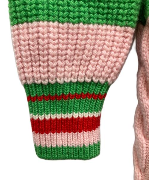 GUCCI（グッチ）GUCCI (グッチ) adidas (アディダス) ウールロングカーディガン マルチカラー サイズ:XSの古着・服飾アイテム