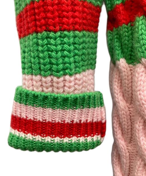 GUCCI（グッチ）GUCCI (グッチ) adidas (アディダス) ウールロングカーディガン マルチカラー サイズ:XSの古着・服飾アイテム