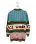 GUCCI (グッチ) adidas (アディダス) ウールロングカーディガン マルチカラー サイズ:XS：36000円