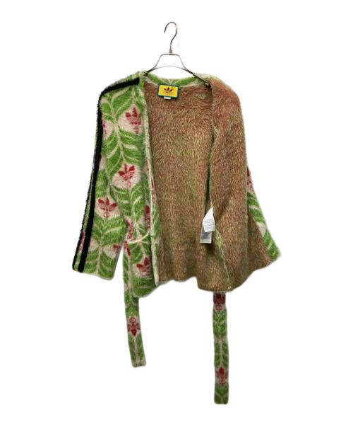 GUCCI（グッチ）GUCCI (グッチ) adidas (アディダス) Heavy Knit Cardigan グリーン サイズ:Sの古着・服飾アイテム