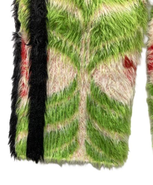 GUCCI（グッチ）GUCCI (グッチ) adidas (アディダス) Heavy Knit Cardigan グリーン サイズ:Sの古着・服飾アイテム