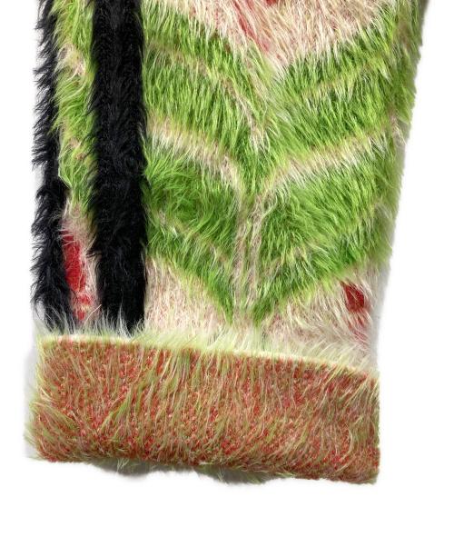 GUCCI（グッチ）GUCCI (グッチ) adidas (アディダス) Heavy Knit Cardigan グリーン サイズ:Sの古着・服飾アイテム