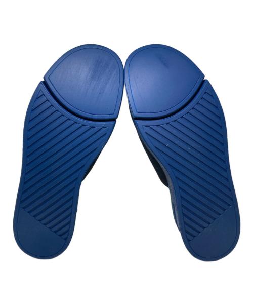 Mikio Sakabe（ミキオサカベ）MIKIO SAKABE (ミキオサカベ) 厚底フラットサンダル ネイビー×グリーン サイズ:28の古着・服飾アイテム