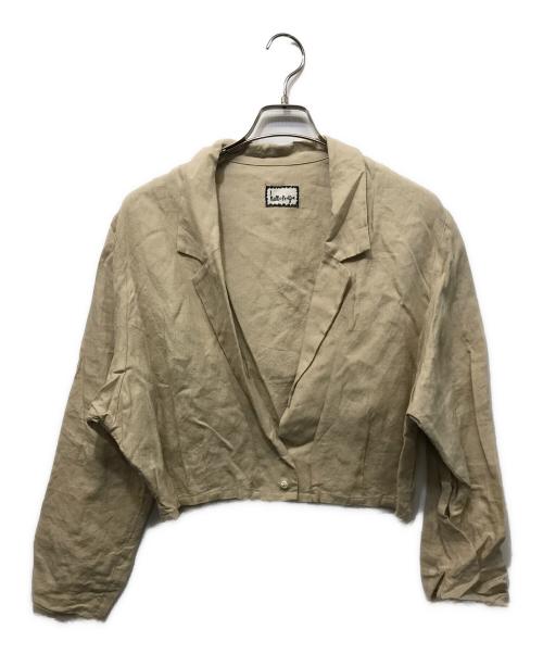 Humoresque（ユーモレスク）Humoresque (ユーモレスク) blouson リネンジャケット ベージュ サイズ:Freeの古着・服飾アイテム