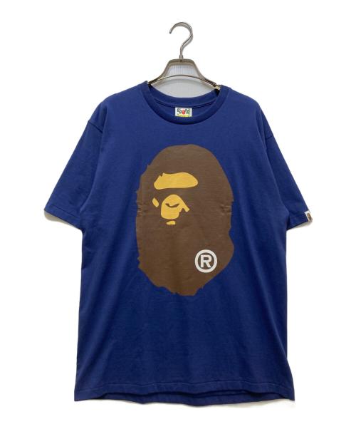 A BATHING APE（アベイシングエイプ）A BATHING APE (アベイシングエイプ) プリントTシャツ ネイビー サイズ:Lの古着・服飾アイテム