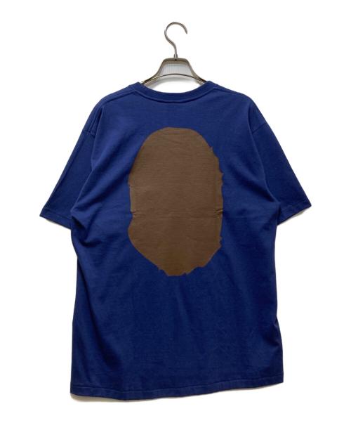 A BATHING APE（アベイシングエイプ）A BATHING APE (アベイシングエイプ) プリントTシャツ ネイビー サイズ:Lの古着・服飾アイテム