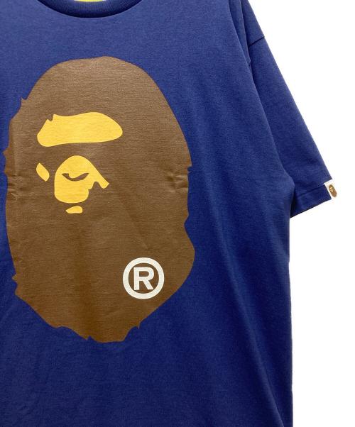A BATHING APE（アベイシングエイプ）A BATHING APE (アベイシングエイプ) プリントTシャツ ネイビー サイズ:Lの古着・服飾アイテム