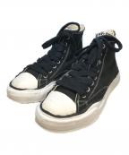 MIHARA YASUHIROミハラヤスヒロ）の古着「PETERSON ハイカットスニーカー」｜ブラック×ホワイト