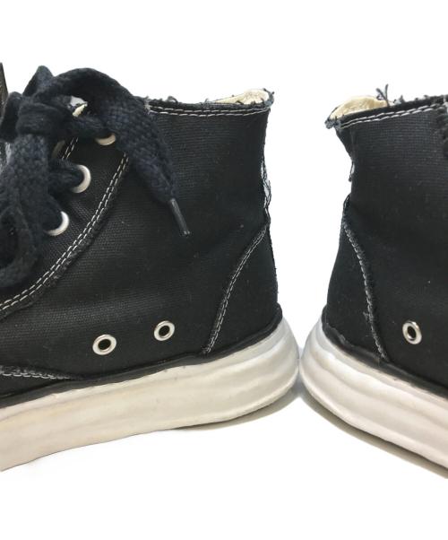 MIHARA YASUHIRO（ミハラヤスヒロ）MIHARA YASUHIRO (ミハラヤスヒロ) PETERSON ハイカットスニーカー ブラック×ホワイト サイズ:44の古着・服飾アイテム