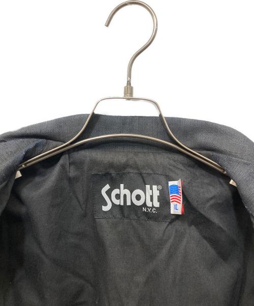 Schott（ショット）Schott (ショット) デニムコーティングワンスターライダースジャケット インディゴ サイズ:XLの古着・服飾アイテム