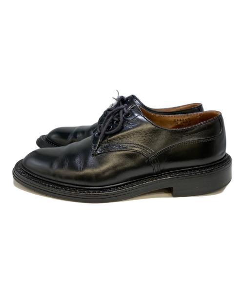 Tricker's（トリッカーズ）Tricker's (トリッカーズ) 外羽根プレーントゥシューズ ブラック サイズ:7　1/2の古着・服飾アイテム