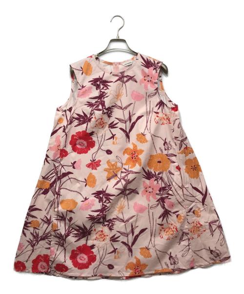 marimekko（マリメッコ）marimekko (マリメッコ) Palatsi Perenna ノースリーブワンピース ピンク サイズ:36の古着・服飾アイテム