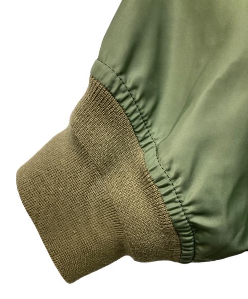 sacai（サカイ）sacai (サカイ) ナイロン切替 スポンジフーディーブルゾン グリーン×ネイビー サイズ:SIZE 2の古着・服飾アイテム