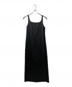 TODAYFULトゥデイフル）の古着「Squareneck Satin Dress」｜ブラック