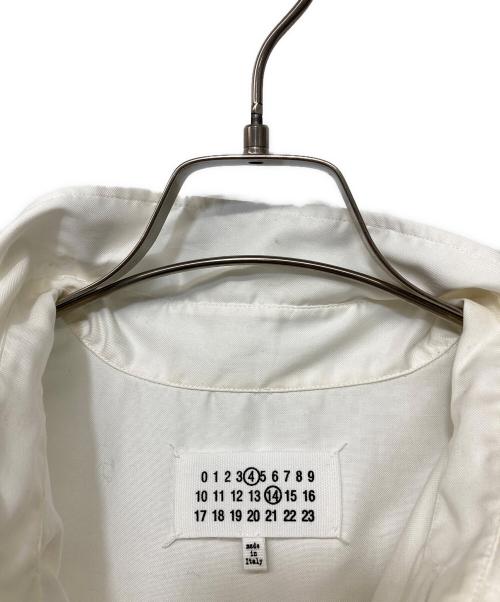 Maison Margiela（メゾンマルジェラ）Maison Margiela (メゾンマルジェラ) オーガニックコットンオックスフォードシャツ ホワイト サイズ:38の古着・服飾アイテム