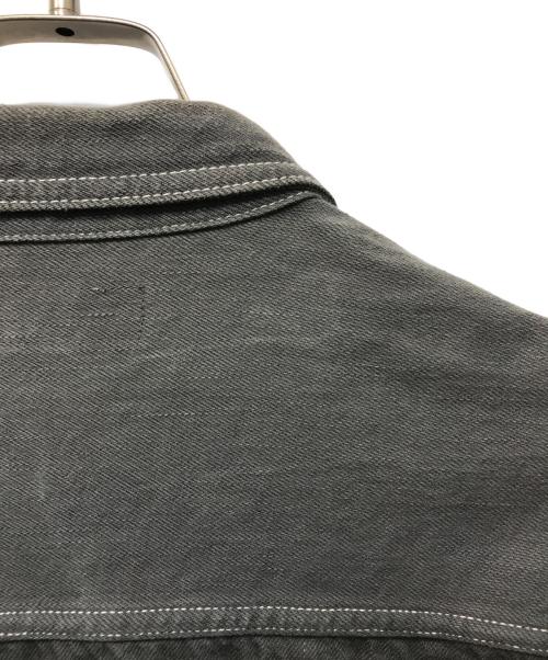 Graphpaper（グラフペーパー）Graphpaper (グラフペーパー) Denime Regular Collar Shirt ブラック サイズ:2の古着・服飾アイテム