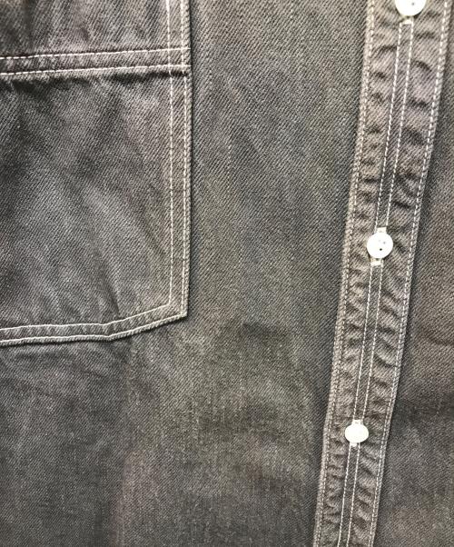 Graphpaper（グラフペーパー）Graphpaper (グラフペーパー) Denime Regular Collar Shirt ブラック サイズ:2の古着・服飾アイテム