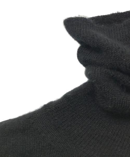 MADISON BLUE（マディソンブルー）MADISON BLUE (マディソンブルー) TURTLE NECK BOYS カシミヤシルクタートルネックニット ブラック サイズ:Freeの古着・服飾アイテム