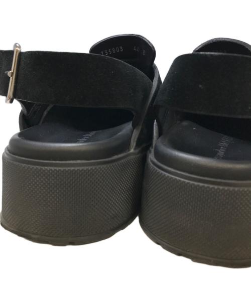 ALEXANDER McQUEEN（アレキサンダーマックイーン）ALEXANDER McQUEEN (アレキサンダーマックイーン) Mount Slick Sandals ブラック サイズ:40の古着・服飾アイテム