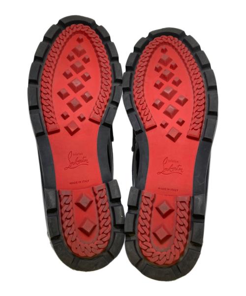 Christian Louboutin（クリスチャン・ルブタン）Christian Louboutin (クリスチャン・ルブタン) エナメルローファー ブラック サイズ:40の古着・服飾アイテム