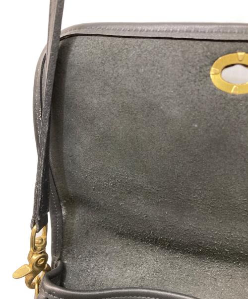 COACH（コーチ）COACH (コーチ) ターンロックレザーショルダーバッグ ブラックの古着・服飾アイテム