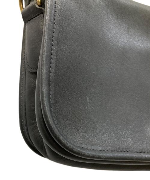 COACH（コーチ）COACH (コーチ) ターンロックレザーショルダーバッグ ブラックの古着・服飾アイテム