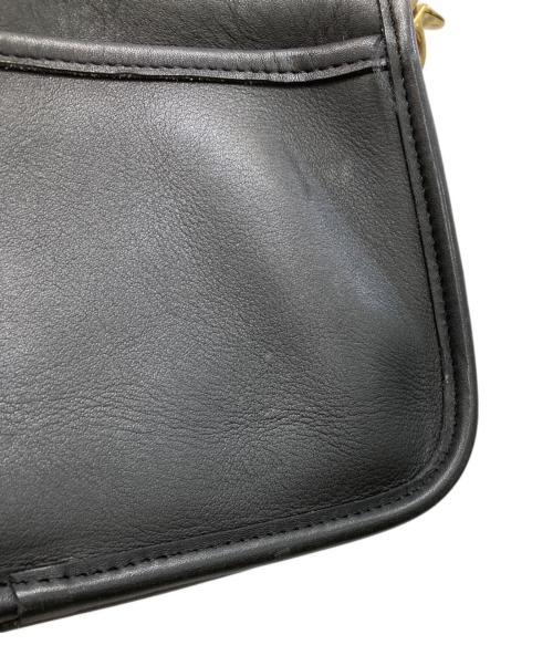 COACH（コーチ）COACH (コーチ) ターンロックレザーショルダーバッグ ブラックの古着・服飾アイテム