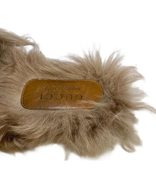 GUCCI（グッチ）GUCCI (グッチ) Princertown GG柄スリッパ ベージュ サイズ:10の古着・服飾アイテム