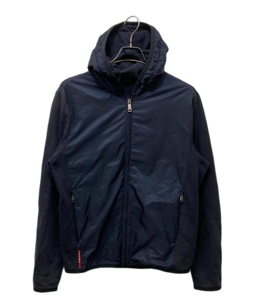PRADA SPORTS（プラダスポーツ）PRADA SPORTS (プラダスポーツ) nylon hoodie ネイビー サイズ:Lの古着・服飾アイテム