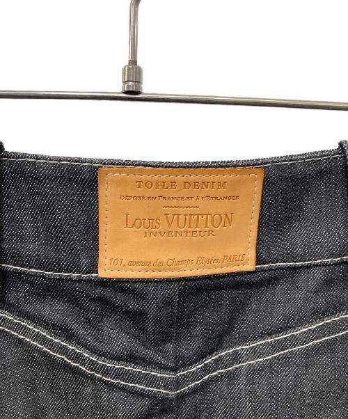 LOUIS VUITTON（ルイ ヴィトン）LOUIS VUITTON (ルイ ヴィトン) 切替デニムスカート インディゴ サイズ:SIZE 38の古着・服飾アイテム