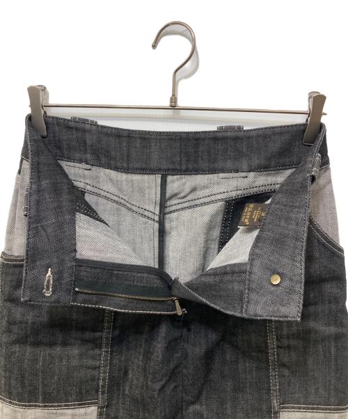 LOUIS VUITTON（ルイ ヴィトン）LOUIS VUITTON (ルイ ヴィトン) 切替デニムスカート インディゴ サイズ:SIZE 38の古着・服飾アイテム