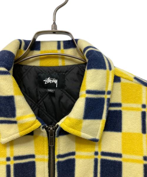 stussy（ステューシー）stussy (ステューシー) Brent Polar Fleece Jacket イエロー サイズ:Sの古着・服飾アイテム