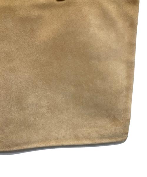 LOEWE（ロエベ）LOEWE (ロエベ) アナグラム ヌバックレザーハンドバッグ ベージュの古着・服飾アイテム