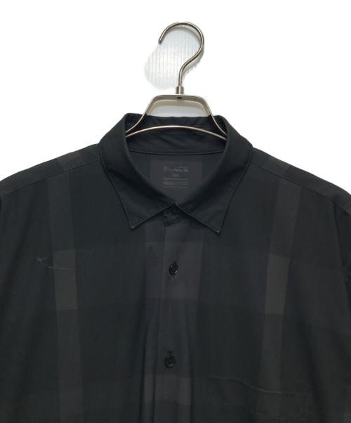 BLACK LABEL CRESTBRIDGE（ブラックレーベル クレストブリッジ）BLACK LABEL CRESTBRIDGE (ブラックレーベル クレストブリッジ) 半袖チェック柄シャツ ブラック サイズ:Lの古着・服飾アイテム