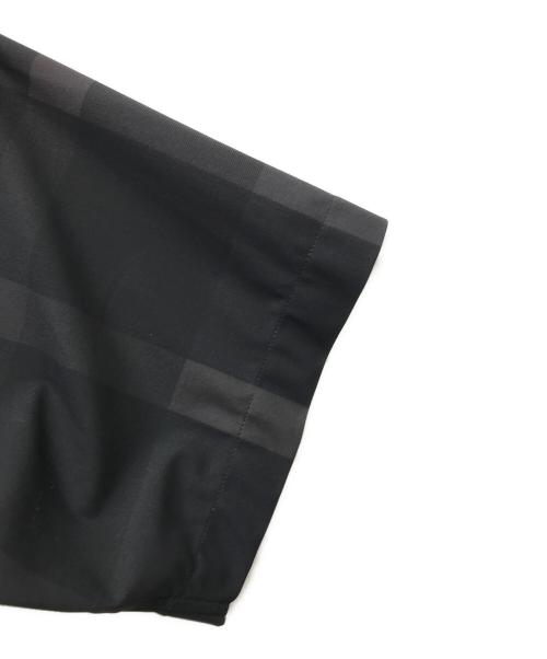 BLACK LABEL CRESTBRIDGE（ブラックレーベル クレストブリッジ）BLACK LABEL CRESTBRIDGE (ブラックレーベル クレストブリッジ) 半袖チェック柄シャツ ブラック サイズ:Lの古着・服飾アイテム