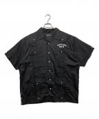 WIND AND SEAウィンダンシー）の古着「cuba s/s shirt」｜ブラック