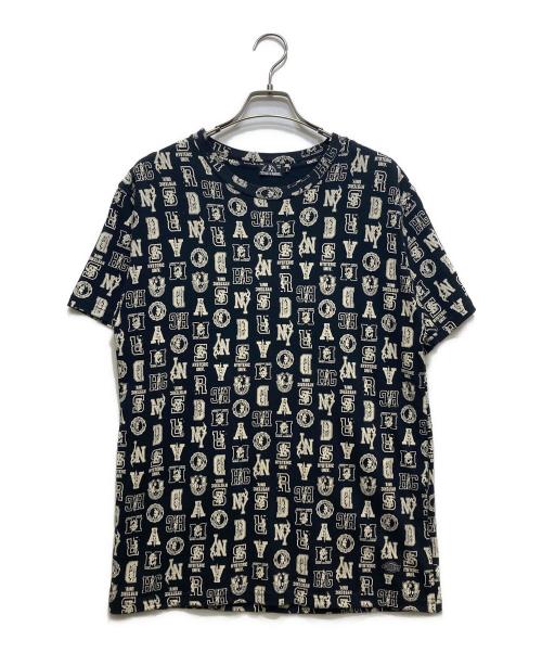 Hysteric Glamour（ヒステリックグラマー）Hysteric Glamour (ヒステリックグラマー) Dickies (ディッキーズ) 総柄Tシャツ Dickiesコラボ ブラック サイズ:Sの古着・服飾アイテム