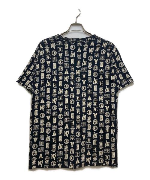 Hysteric Glamour（ヒステリックグラマー）Hysteric Glamour (ヒステリックグラマー) Dickies (ディッキーズ) 総柄Tシャツ Dickiesコラボ ブラック サイズ:Sの古着・服飾アイテム