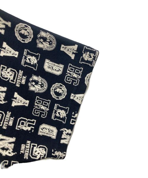 Hysteric Glamour（ヒステリックグラマー）Hysteric Glamour (ヒステリックグラマー) Dickies (ディッキーズ) 総柄Tシャツ Dickiesコラボ ブラック サイズ:Sの古着・服飾アイテム