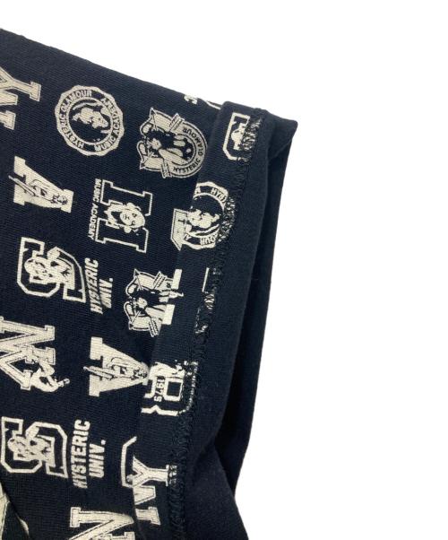 Hysteric Glamour（ヒステリックグラマー）Hysteric Glamour (ヒステリックグラマー) Dickies (ディッキーズ) 総柄Tシャツ Dickiesコラボ ブラック サイズ:Sの古着・服飾アイテム