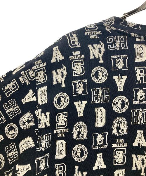 Hysteric Glamour（ヒステリックグラマー）Hysteric Glamour (ヒステリックグラマー) Dickies (ディッキーズ) 総柄Tシャツ Dickiesコラボ ブラック サイズ:Sの古着・服飾アイテム
