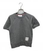 Thom Browneトムブラウン）の古着「Med Loopback Short Sleeve Sweatshirt FJT173A-06931-035」｜グレー
