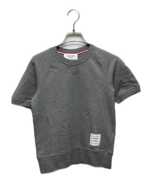 Thom Browne（トムブラウン）Thom Browne (トムブラウン) Med Loopback Short Sleeve Sweatshirt FJT173A-06931-035 グレー サイズ:38の古着・服飾アイテム
