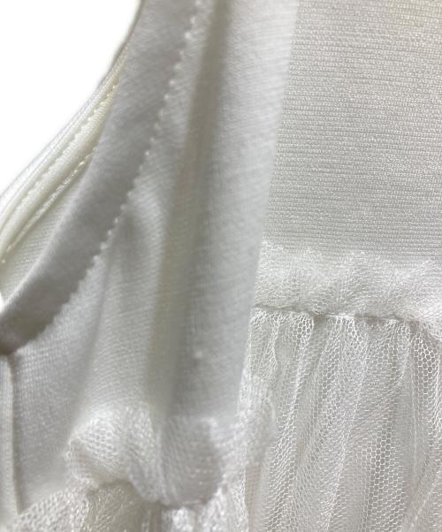 la belle etude（ラベルエチュード）la belle etude (ラベルエチュード) ノースリーブワンピース ホワイト サイズ:Freeの古着・服飾アイテム